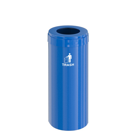 GLARO 12 gal Trash Can, Blue W-1232BL-BL-W3