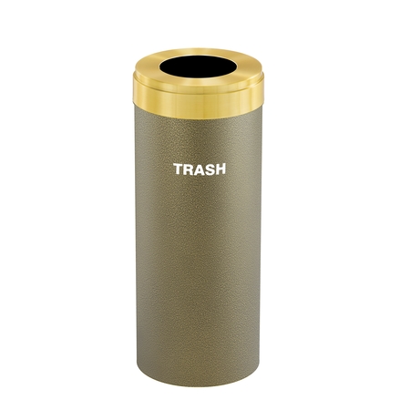 GLARO 12 gal Trash Can, Bronze Vein/Satin Brass W-1232BV-BE-W5