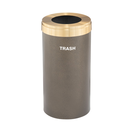 GLARO 23 gal Trash Can, Bronze Vein/Satin Brass W-1542BV-BE-W5