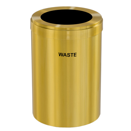 GLARO 41 gal Trash Can, Satin Brass W-2042BE-BE-W4