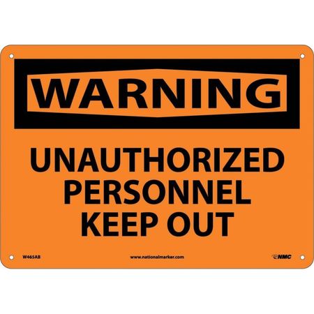 NMC Unauthorized Personnel Keep.. Sign, W465AB W465AB