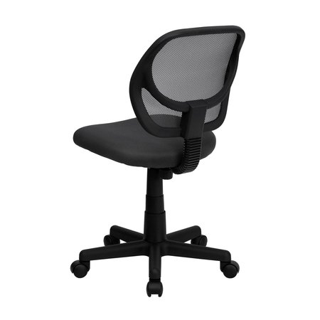 Flash Furniture Mesh Task Chair, 15-1/2" to 19-1/2", Gray WA-3074-GY-GG