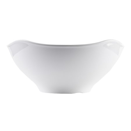 Tablecraft Wavy Melamine Bowl, White, 16" WB16