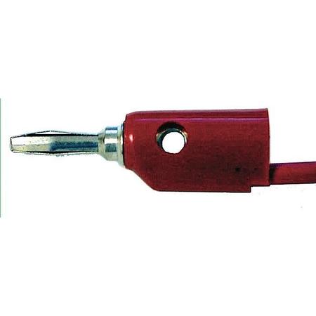 UNITED SCIENTIFIC Banana Plug Cord, 12", Red, Each WBP012-R
