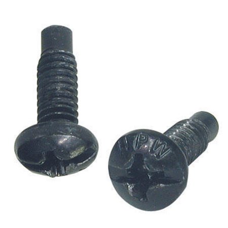 HUBBELL PREMISE WIRING Hubbell 1224RRSCRW20 Mounting Screw - 12 - 0.63" - Pan - Philips - Black - 20 / Pack 1224RRSCRW20