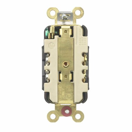 Hubbell 15A Duplex Receptacle 125VAC 5-15R BN HBL5262