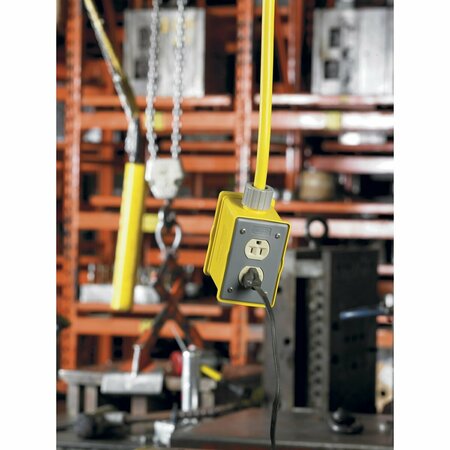 Hubbell Wiring Device-Kellems Electrical Box, 33 cu in, FSCC Box, 1 Gang, Valox, Rectangular HBLPOB1D