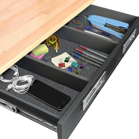 Seville Classics Wood Top Workbench, Satin WEB484