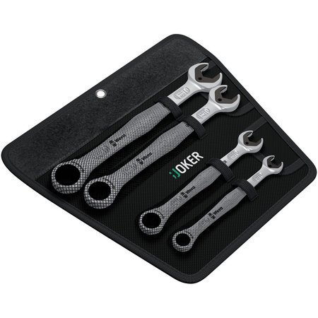 WERA TOOLS Joker Metric Ratcheting Combination Wrench Set, 4 Piece WER05073290001