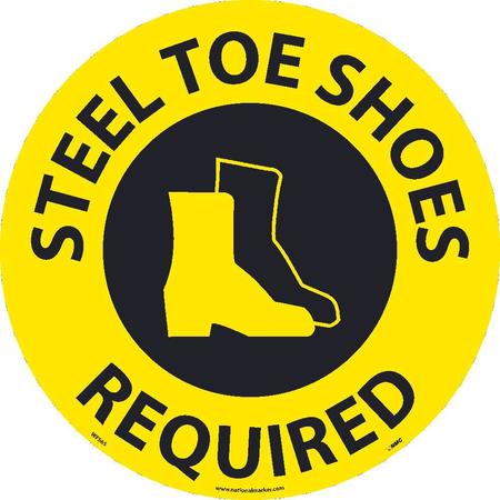 NMC Steel Toe Shoes Required Walk On Sign WFS65