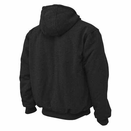 Tough Duck Insulated Hoodie, WJ081-BLACK-L WJ081