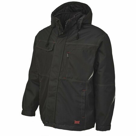 TOUGH DUCK Jacket, Men, Insulated, XL, Black WJ131