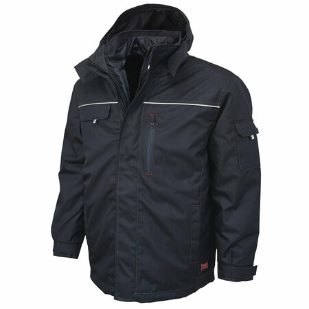 TOUGH DUCK Jacket, 3-in-1, Mens, 2XL, Navy WJ141