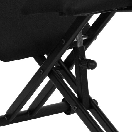 Flash Furniture Kneeler Chair with Back, Black WL-3440-GG