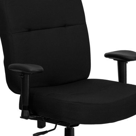 Flash Furniture Fabric 29-, Adjustable, Black Fabric WL-735SYG-BK-AD-GG