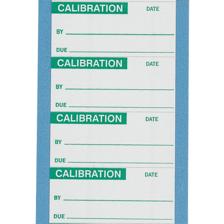 BRADY Calibration Labels 1" H x 2.25" W, PK 25, WOX-9-PK WOX-9-PK