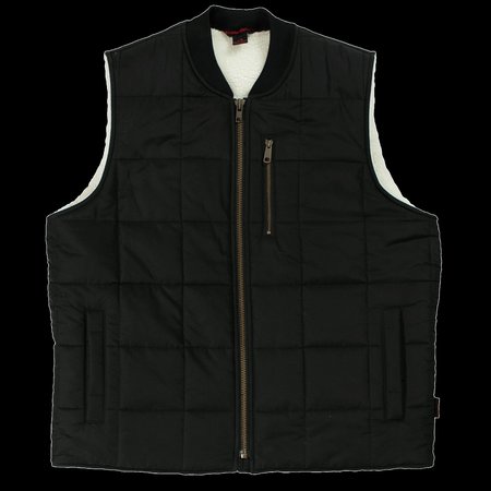 TOUGH DUCK Box Quilted Vest, WV011-BLACK-S WV011