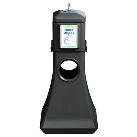 Forte Products Sanitizing Wipes Dispenser with Trash Ca 8003252