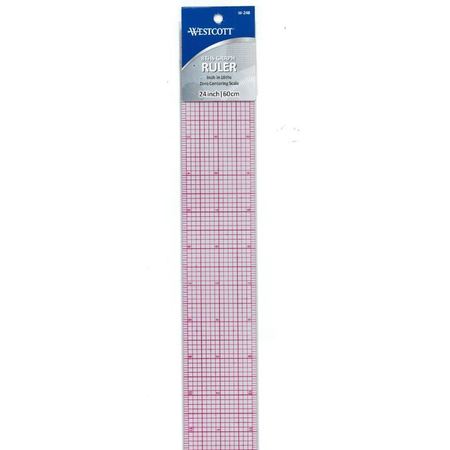 Westcott Rulers, 2"x24" 8ths Graph Ruler W-248