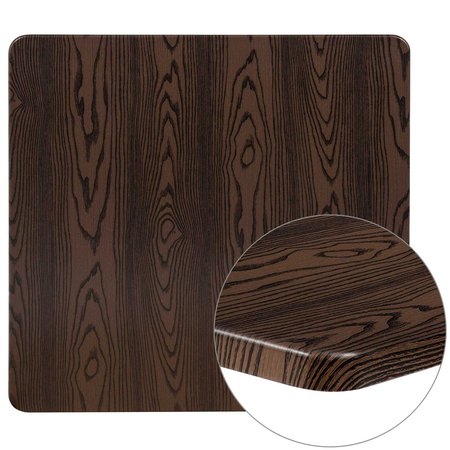 Flash Furniture Square Rustic Wood Laminate Table Top, 36 XU-3636-WD-GG