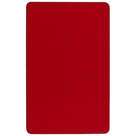 Flash Furniture Rectangle Actvt Table, Rect, Red, Lckng Cstrs, 30"x72", 30" X 72" X 25.37", Laminate Top, Red XU-A3072-REC-RED-T-P-CAS-GG