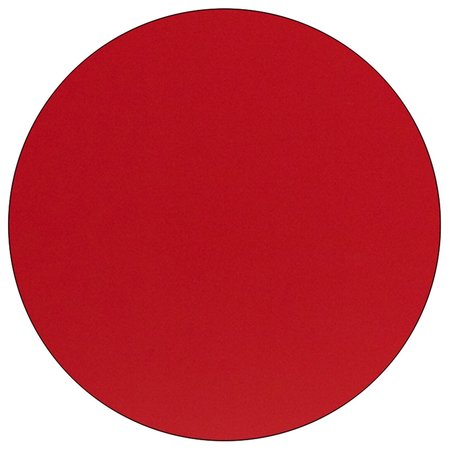 Flash Furniture Round Activity Table, 48" X 48" X 30.25", Laminate Top, Red XU-A48-RND-RED-H-A-GG