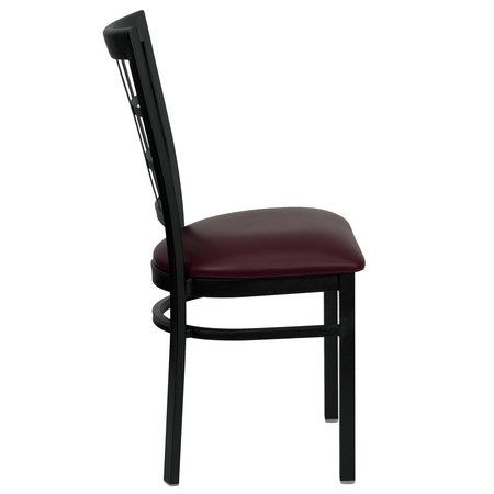 Flash Furniture Restaurant Chair, 20"L36-1/2"H, HerculesSeries XU-DG6Q3BWIN-BURV-GG