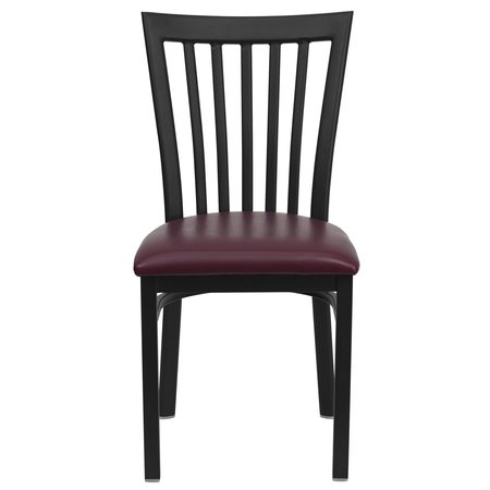 Flash Furniture Restaurant Chair, 18-3/4"L34-3/4"H, HerculesSeries XU-DG6Q4BSCH-BURV-GG