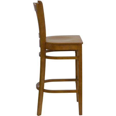 Flash Furniture Wood Barstool, Vert Slat Back, Cherry Woo XU-DGW0008BARVRT-CHY-GG