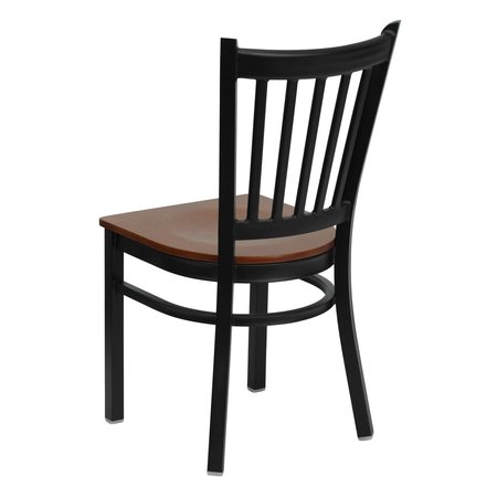 Flash Furniture Restaurant Chair, 20-1/4"L34-1/4"H, HerculesSeries XU-DG-6Q2B-VRT-CHYW-GG