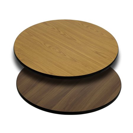 Flash Furniture Round Table Top with Natural or Walnut R XU-RD-36-WNT-GG