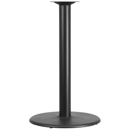 Flash Furniture Round Restaurant Table Base with 4" Dia., 24" W, 24" L, 42" H, Cast Iron, Iron Top, Black XU-TR24-BAR-GG