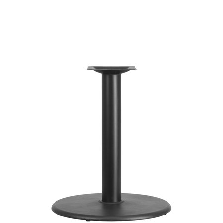 Flash Furniture Round Restaurant Table Base with 4" Dia., 24" W, 24" L, 28.5" H, Cast Iron, Iron Top, Black XU-TR24-GG