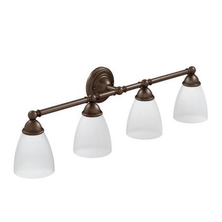 MOEN Brantford Quadruple Globe Bath Light Oil Rubbed Bronze YB2264ORB