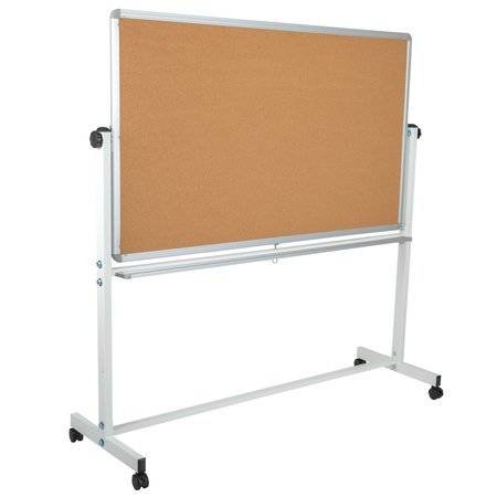 Flash Furniture Cork/Marker Board, 62.5"W x 62.25"H YU-YCI-004-CK-GG