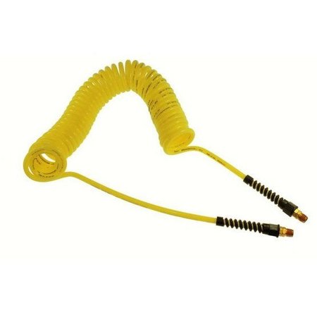 COILHOSE PNEUMATICS Flexcoil 3/8" ID x 20' 1/4" MPT Swivel Yellow CO PU38-204B-Y