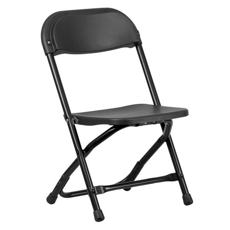 Flash Furniture Kids Folding Chair, Black Y-KID-BK-GG