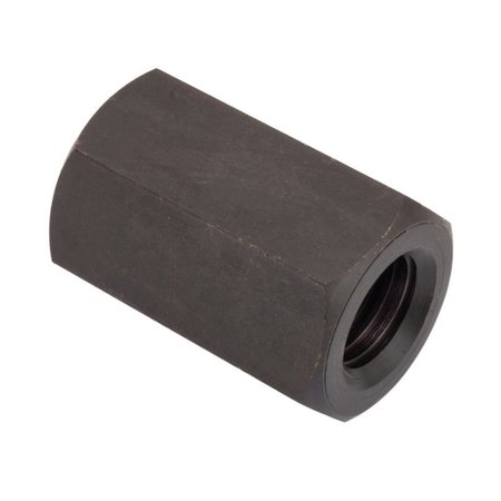 Ampg Coupling Nut, 1/2"-13, Steel, Black Oxide, 1-1/4 in Lg, 7/8 in Hex Wd Z0086