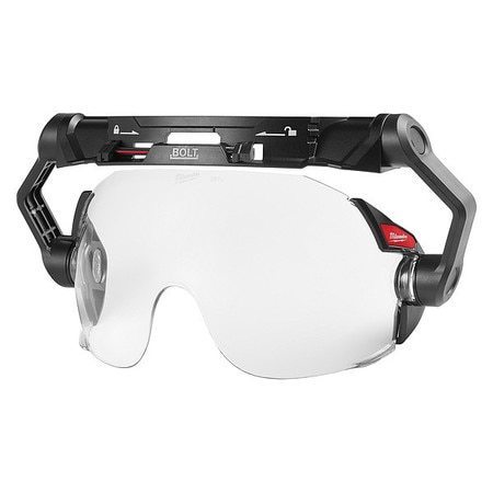 MILWAUKEE TOOL BOLT Clear Dual Coat Lens Eye Visor for Milwaukee Safety Helmets and Hard Hats 48-73-1410