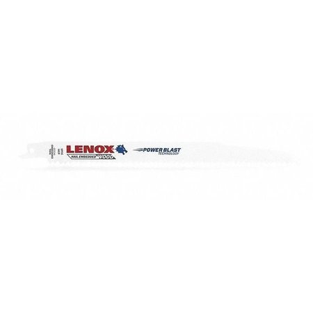 Lenox 9 in L x 6 TPI Bi-Metal Recip Saw Blade, TPI 6, 50 UNT, PK4 22752OSB956R