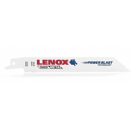 LENOX Recip Saw Blade, TPI 14, 50 UNT, PK4 22756OSB614R