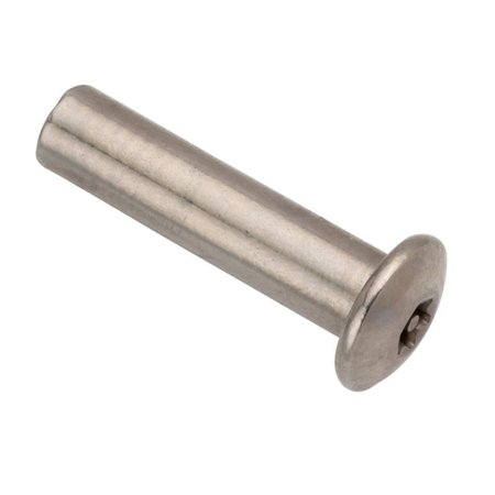 Zoro Select Barrel Bolt, #10-24, 1 in Brl Lg, 1/4 in Brl Dia, 18-8 Stainless Steel Plain 5MA26