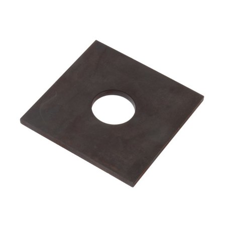 AMPG Square Washer, Fits Bolt Size 1-1/4 in Steel, Black Oxide Finish Z8896H