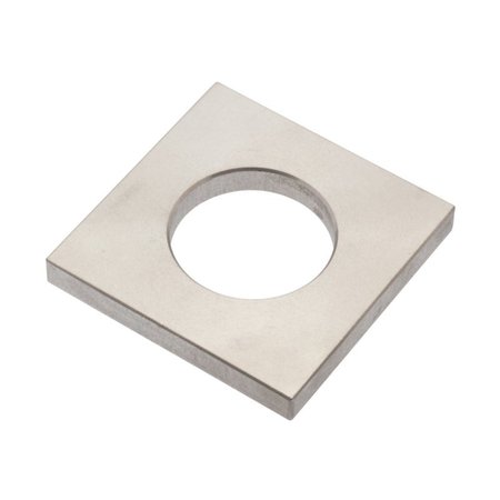 Square Washer, Fits Bolt Size M20 18-8 Stainless Steel, Plain Finish