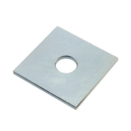 AMPG Square Washer, Fits Bolt Size 1/2 in Steel, Zinc Plated Finish Z8928-ZN