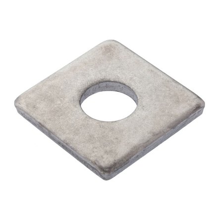 ZORO SELECT Square Washer, Fits Bolt Size 3/4 in 18-8 Stainless Steel, Plain Finish Z8958SS