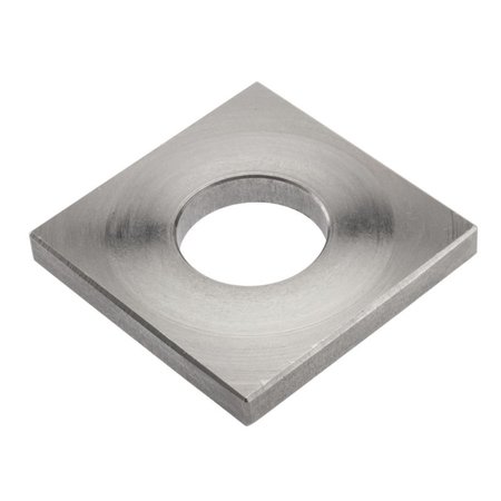 ZORO SELECT Square Washer, Fits Bolt Size 7/8 in 18-8 Stainless Steel, Plain Finish Z8960SS