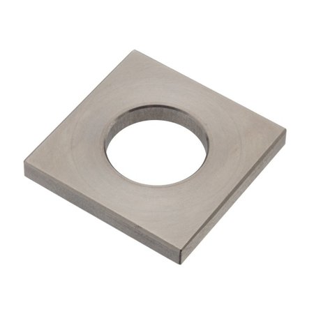 ZORO SELECT Square Washer, Fits Bolt Size 1 in 18-8 Stainless Steel, Plain Finish Z8962SS