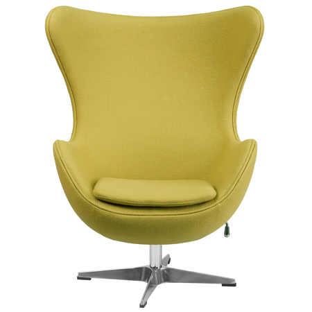 Flash Furniture Egg Chair, 30"L43"H, Integrated Curved, ModernSeries ZB-20-GG