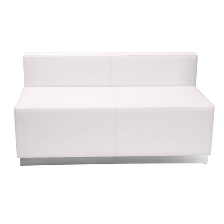 Flash Furniture 8 pcs. Living Room Set, 25-1/4" to 129" x 27", Upholstery Color: White, Series: Alon ZB-803-620-SET-WH-GG